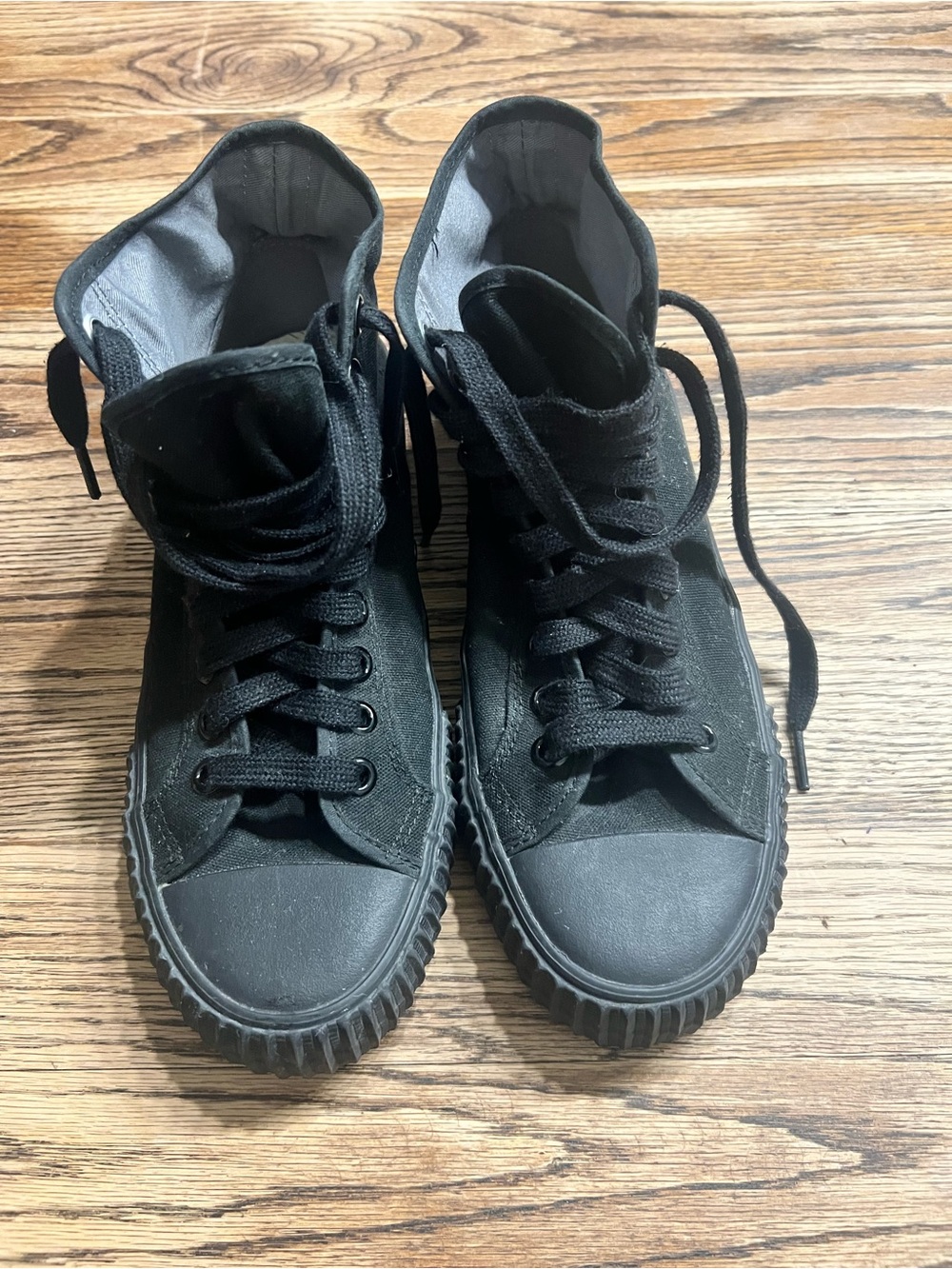 P.F. Flyers Men's Black High-Top Canvas Sneakers